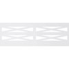 Ekena Millwork 32"H x 94 1/2"W Farmhouse Fence PVC Wainscot Paneling Kit WPK32X94FHF